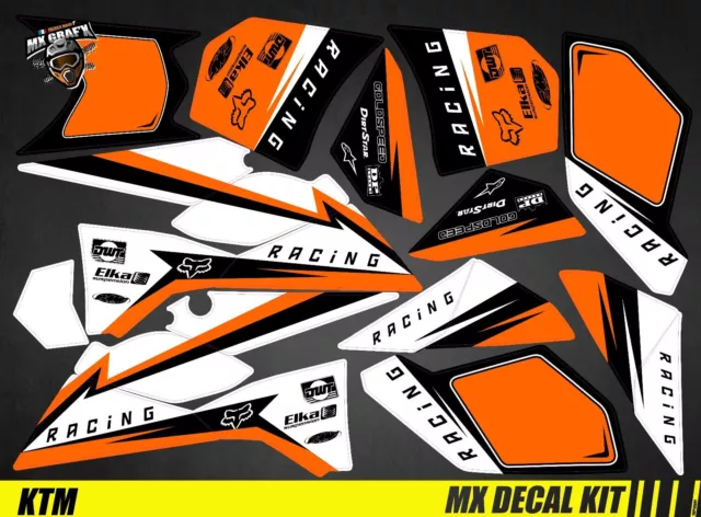 Kit Deco Quad for / Atv Decal Kit For KTM XC SX - Stripped