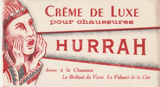 W117 Ancien Buvard - Crème de Luxe pour Chaussures HURRAH (Indien)