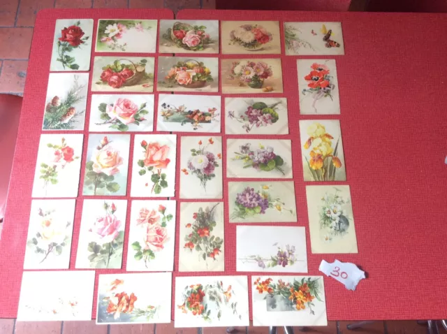 Lot de 30 cartes postales anciennes