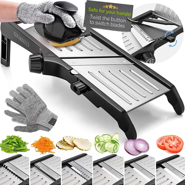 VEGETABLE SLICER SHREDDER Grater Cutter Manual Fruit Carrot Potato