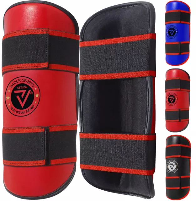 VADER Shin Pads Kickboxing Taekwondo MMA Leg Protectors Guard Karate Kids/Adults