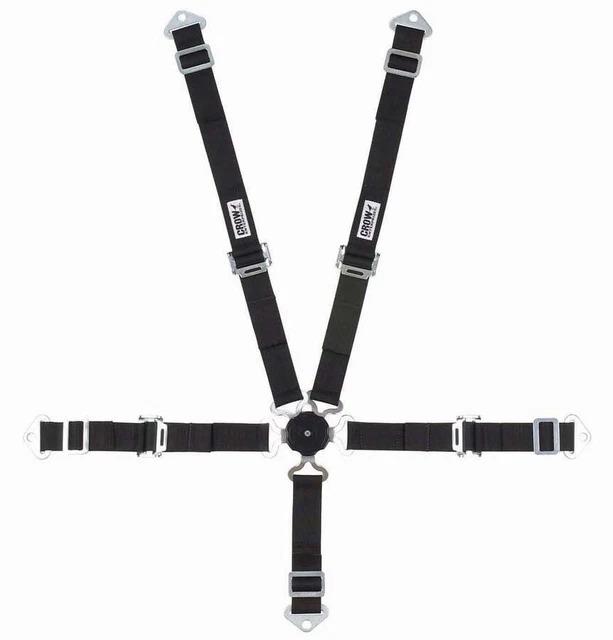 Crow Enterprizes 5-Pt Harness 2in Cam Lock Blk Pull Up 11174A