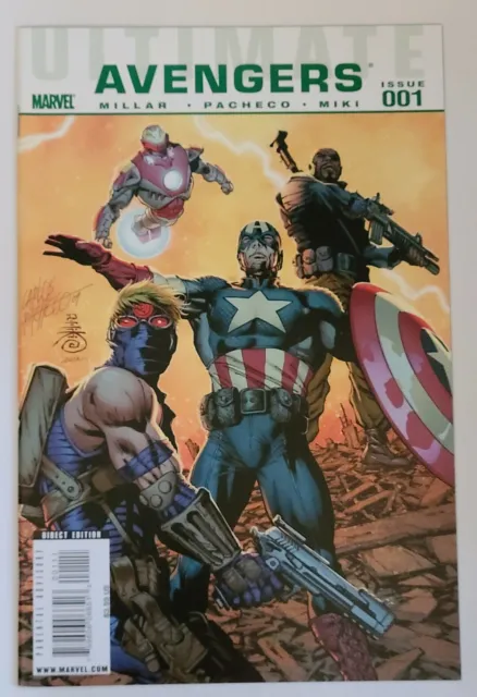 Ultimate Avengers #001 (Marvel 2009 Series) Nos Est~9.4+ Nm Grade, Mark Millar!!