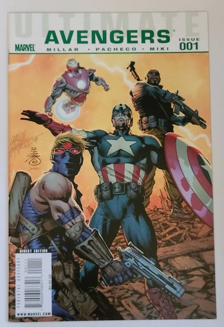 Ultimate Avengers #001 (Marvel 2009 Series) Nos Est~9.4+ Nm Grade, Mark Millar!!