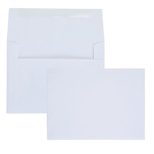 Park Invitation Envelopes, #6, White, 4.75 x 6.5 inches, 24lb, Box of...