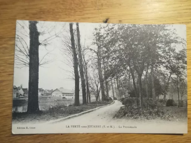 CPA - La Ferté under / Below Jouarre Seine And Marne Promenade 1908