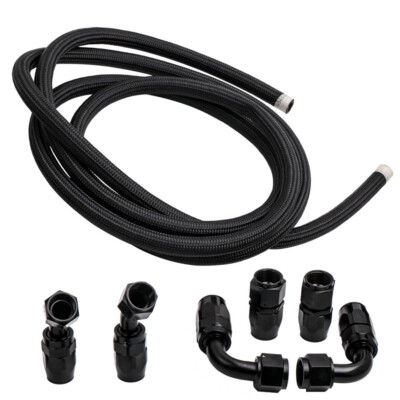 rouge accessoire automatique de diviseur de diviseur de tube de tuyau de carburant de leau de lalliage daluminium AN8 dalliage daluminium Séparateur tressé de tuyau 