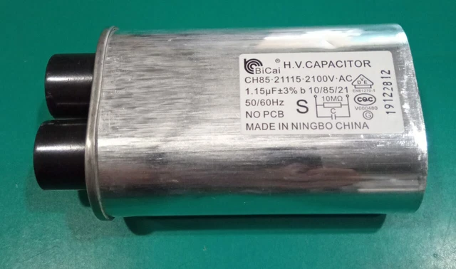 Condensatore A Microonde 1uf 2100vac Cp614 12ag101 1mf2100v