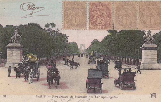 FRANCE - Paris - Perspective de l'Avenue des Champs Elysées