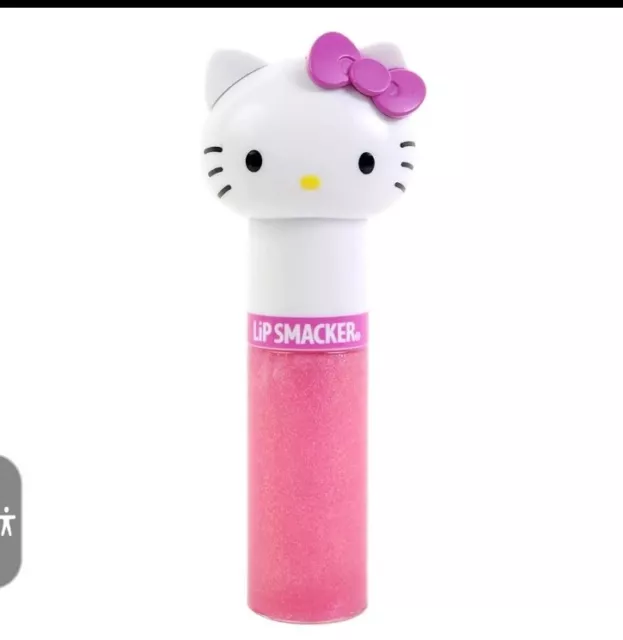 Lip Smacker Sanrio Hello Kitty Flavored Lip Gloss Lippy Pal Shimmer, Kiwi, Moist