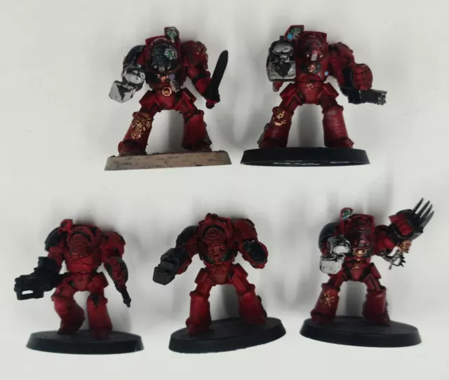 Blood Angels Terminator Assault Squad Space Marines Warhammer 40K good painted