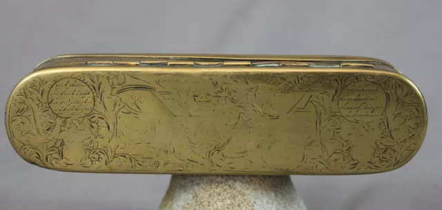 18th Century Dutch Brass Tobacco Box c1760