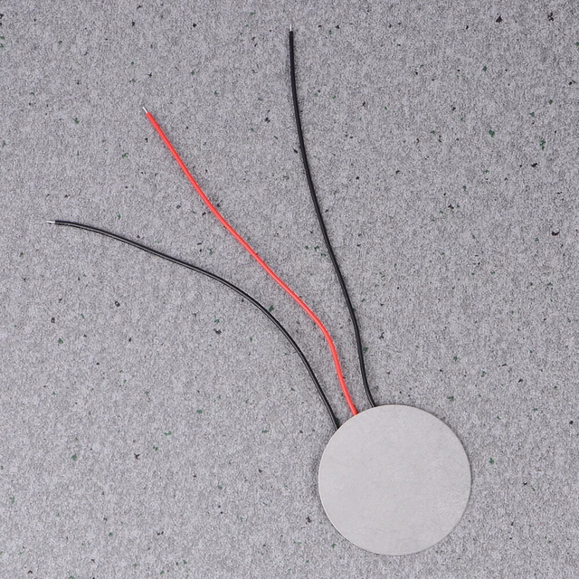 10 PZ 20mm Elementi Piezo Sounder Sensore Trigger Tamburo Disco 6.5 KHZ Filo Di Rame - Foto 3