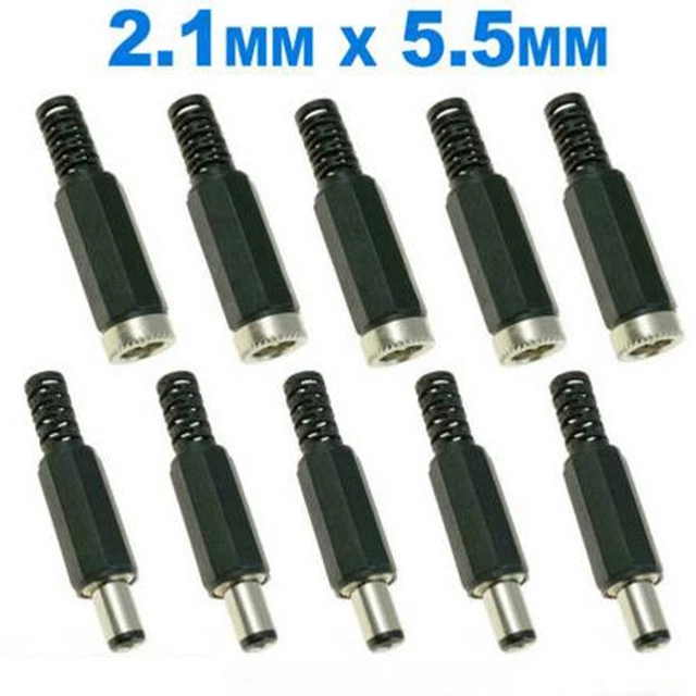 5 paia di 2 connettori 1x 5 5 mm maschio + femmina per alimentazione DC lunga durata