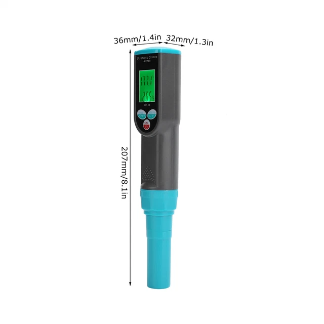 Portable Dissolved Oxygen Meter 0-199.9% Backlight Display W/Temperature US