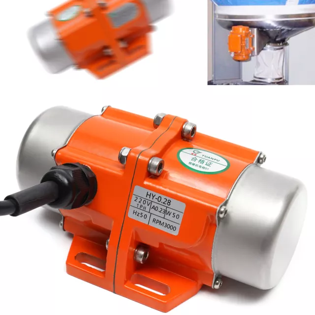 Motore a vibrazione 3000 giri monofase asincrono per vibrazione mineraria 50 W AC 220 V