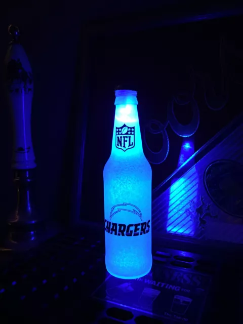 NFL San Diego Chargers Football 12 oz Beer Bottle Light LED lamp sign tickets
