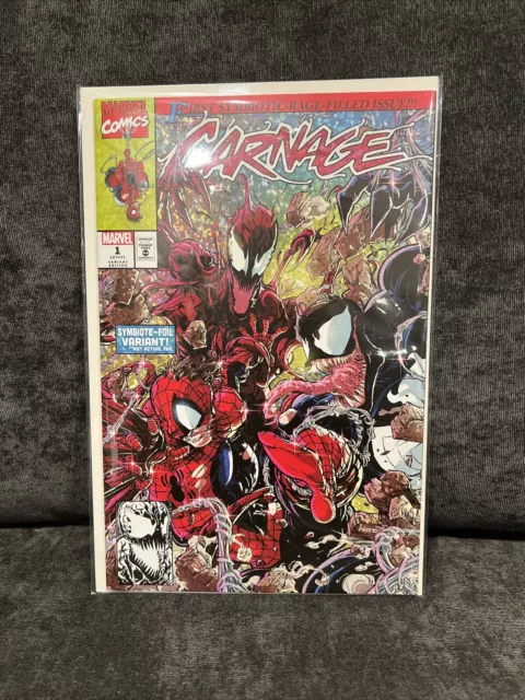 Carnage #1 NM+! Kaare Andrews “symbiote-foil Variant”