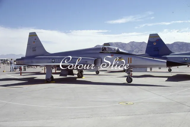 USAF F-5E Tiger 11 74-1511, Nellis AFB, 10.79, Colour Slide, Aviation Aircraft