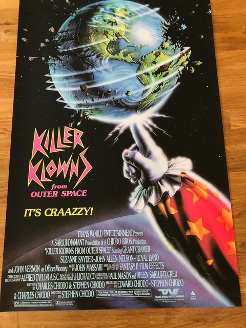 MOVIE POSTER KILLER Klowns from Outer Space 430mm x 640mm (bit bigger