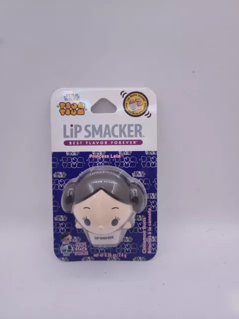 Lip Smacker Disney Tsum Tsum Star Wars Princess Leia Cinnamon Buns Lip Balm New