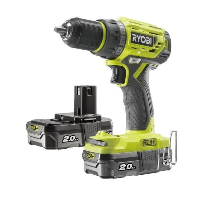 Perceuse Visseuse RYOBI 18V One Plus Brushless - 2 batteries 2.0Ah - 1 chargeur