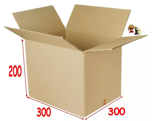 lot de 10 boîtes emballage carton 300 X 300 X 200 mm
