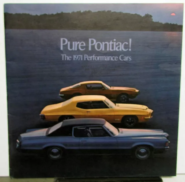 1971 Pontiac High Performance Sales Brochure Firebird Trans Am Judge GTO GP