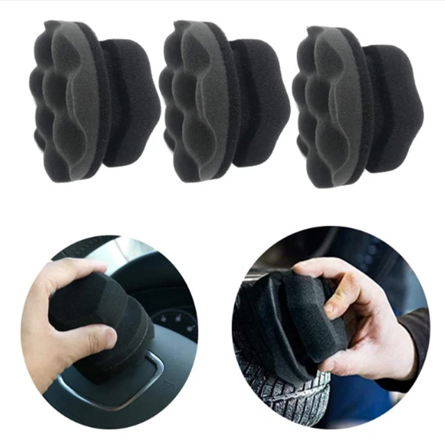 Spugna ceretta auto dettaglio spugna densità pneumatico applicatore lucentezza per auto
