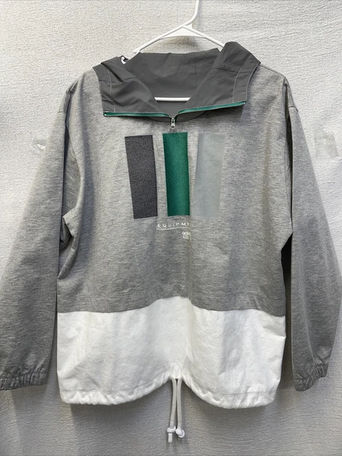 Adidas Equipment Reflective Windbreaker Primeknit Jacket Hoodie Women Size Large