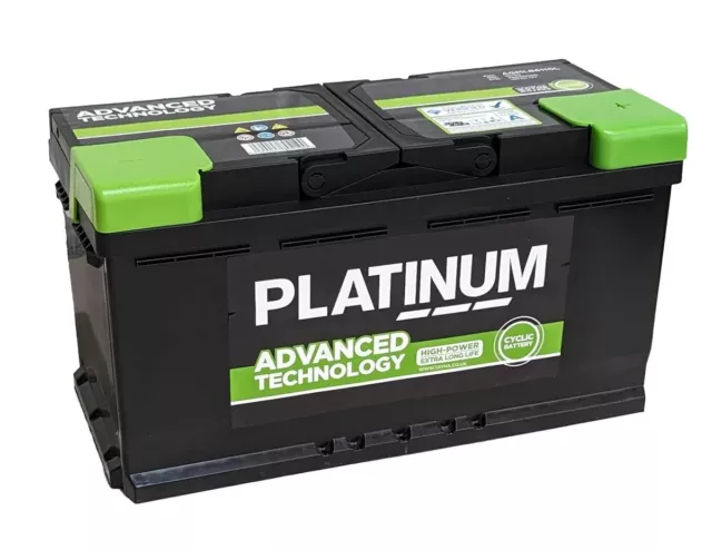 12v 100AH Platinum AGM Leisure Battery (AGMLB6110L) NCC Class A