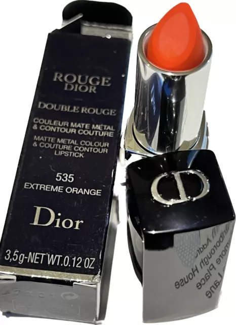 Rossetto Dior Double Rouge metallo opaco colore e couture contorno SCEGLI LA TUA TONALITÀ 3