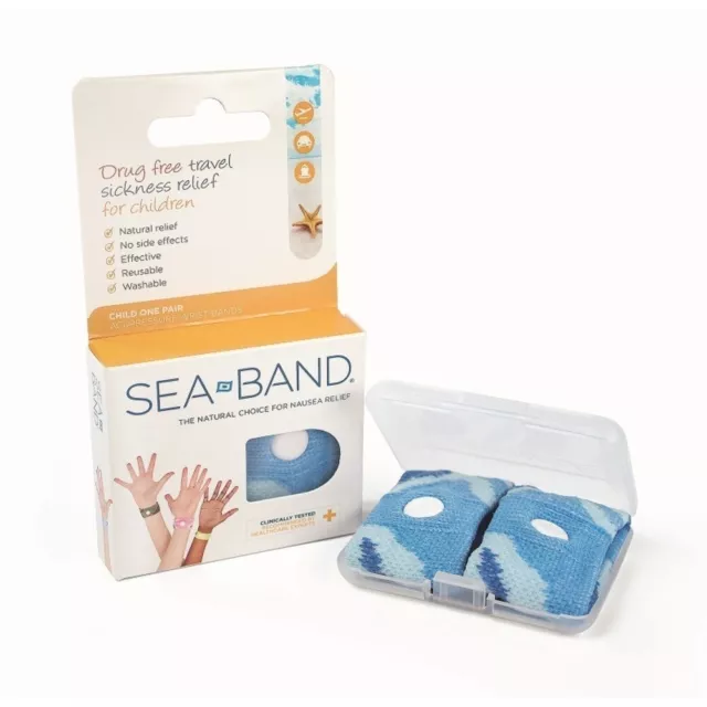 * Sea Band Child (Colour Will Vary) Kid Nausea Travel Morning Sickness Seaband