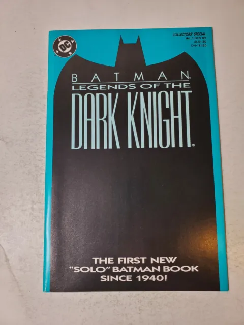 Batman Legends of the Dark Knight 1 (Blue) 1989 | DC Comics NM see pics