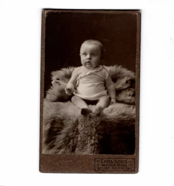 CDV Foto Schönes Kinderbild / Baby - Weidenau um 1910