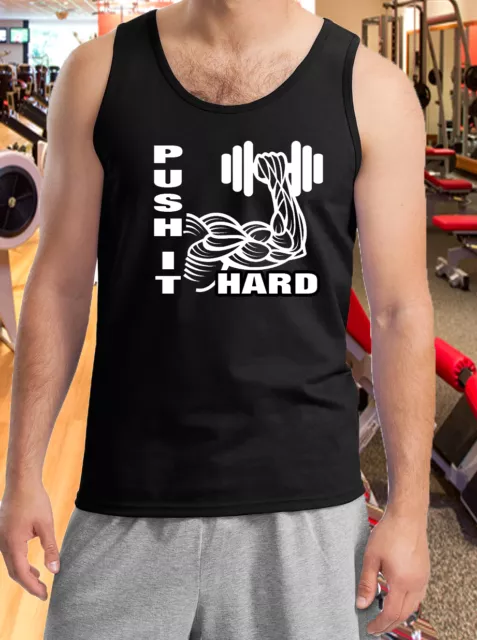 Gym Vest T-Shirt Weight Lifting Running Tank Top Work Out T-Shirt Muscle man Fit