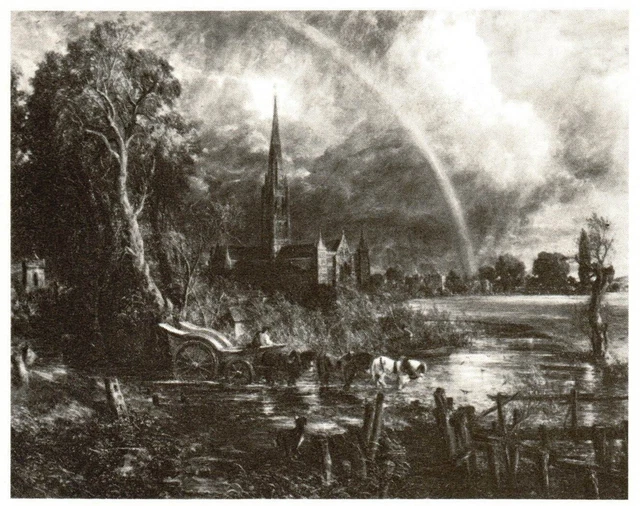 Tableau Toile - John Constable “La Cathédrale De Salisbury” - Cadre Pin Prêt à Accrocher