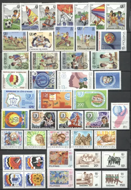 Jahr der Jugend, Youth Year 1985 - LOT ** MNH auf 6 Seiten