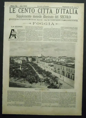 1894=Cento Citta D'italia=Foggia_Puglia_Italia