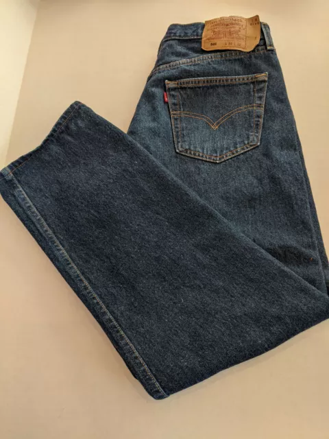 Vtg 1999 Levi's 501 Blue Red Tab Denim Jeans MADE IN USA 34W X 32L (31 x 29) EUC