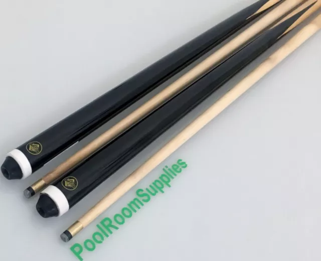 2 x 2-Piece Eco Pool Billiard Snooker Cue 57" Cues 10mm Screw Tip