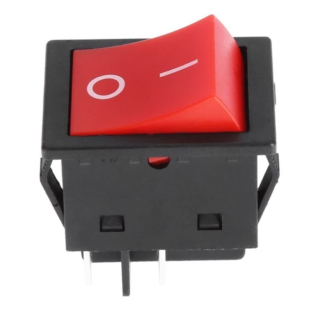 HIGH/CURRENT ROCKER SWITCH ON-OFF Bipolar 4-pin Double Pole Single ...