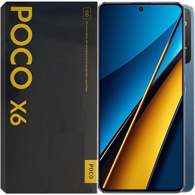XIAOMI POCO X6 5G Blue 256GB + 8GB Dual-Sim Factory Unlocked Global NEW ...
