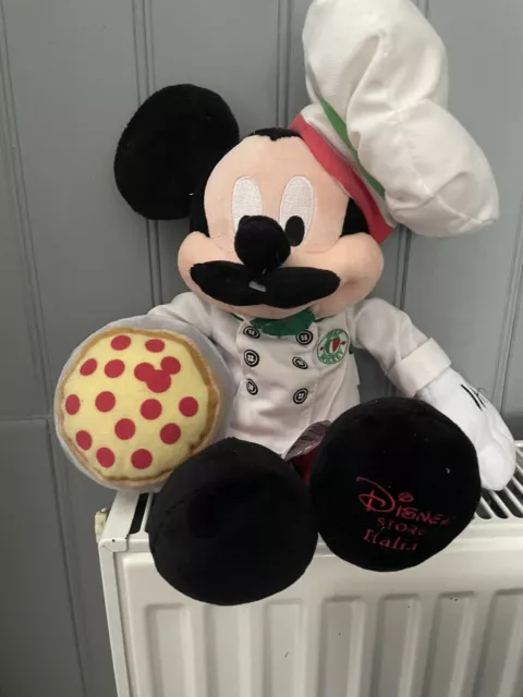 Disney Store Italian Mickey Mouse Soft Plush Toy 16”