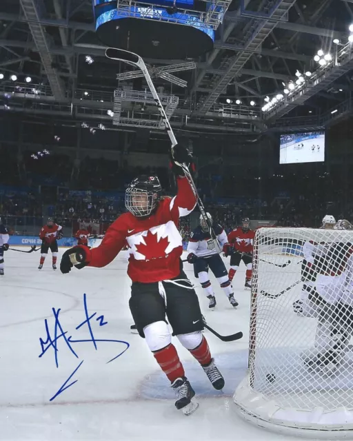 Meghan Agosta Signed 8x10 Photo 2014 Team Canada Womens Hockey Autographed COA C