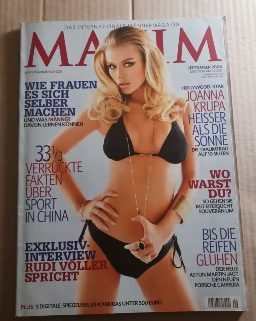 Maxim    2008    September    Cover    Joanna    Krupa