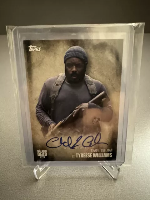 2016 Topps The Walking Dead Season 5 Auto CHAD L COLEMAN TYREESE WILLIAMS