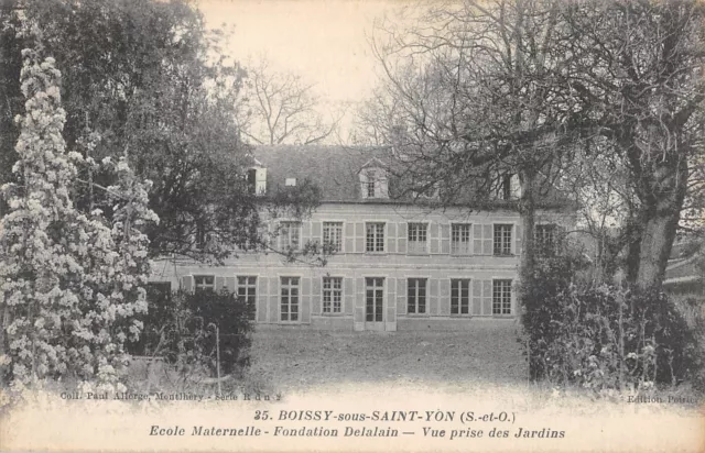 Cpa 91 Boissy Sous Saint Yon Kindergarten