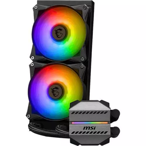 MSI MAG Coreliquid M240 240mm AiO Water Cooling with A-RGB lighting, for Intel