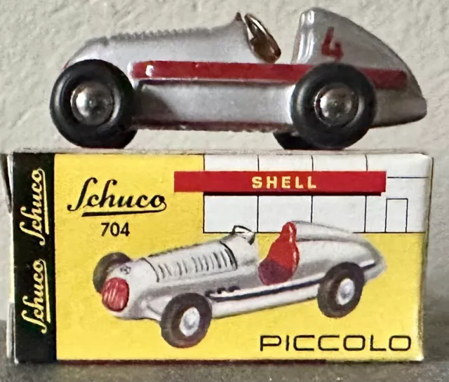 Schuco Mercedes 1936 Silberpfeil | Piccolo 1/90 No. 704 | Originalschachtel